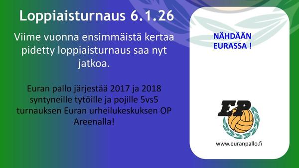 Loppiaisturnaus 6.1.2026