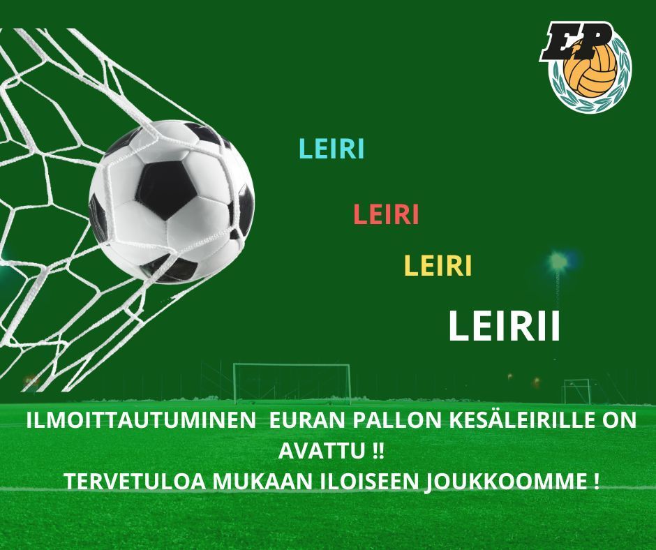 Ilmoittautuminen KESÄLEIRILLE on avattu ! 