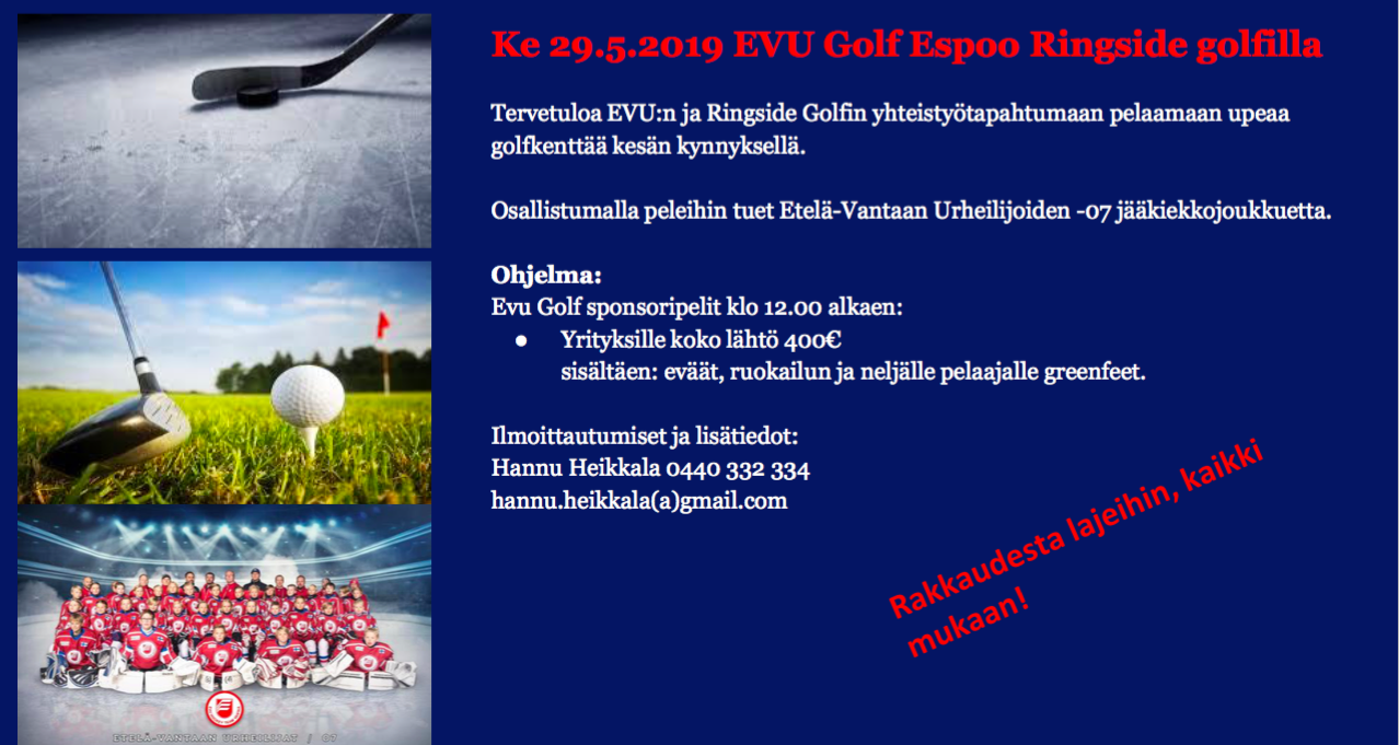EVU Golf sponsoripelit