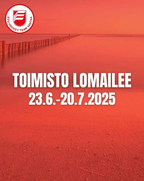 Toimisto lomailee 23.6.-20.7.2025