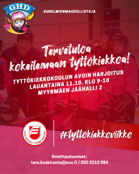 EVU mukana tyttökiekkoviikolla!
