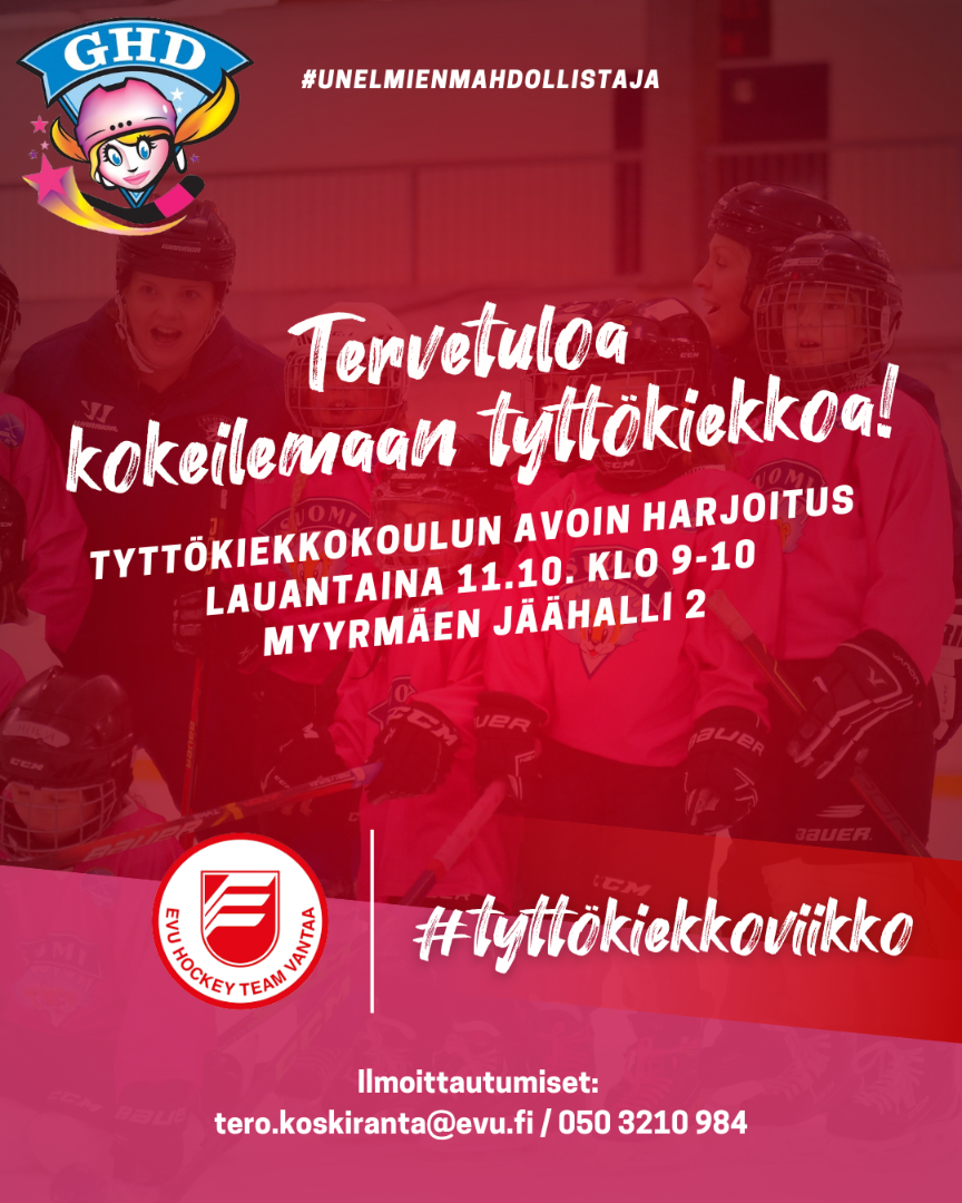 EVU mukana tyttökiekkoviikolla!