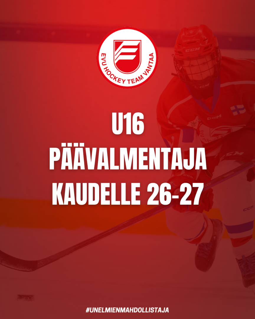 U16 Päävalmentaja kaudelle 26-27