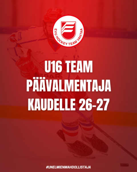 U16 Team päävalmentaja kaudelle 26-27