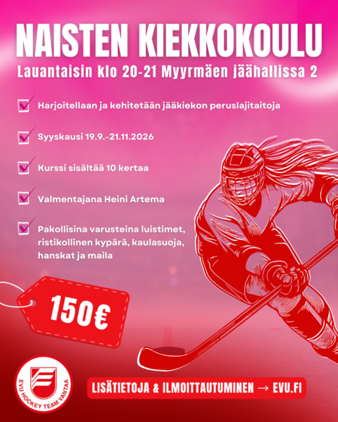 Naisten kiekkokoulu alkaa syyskuussa!