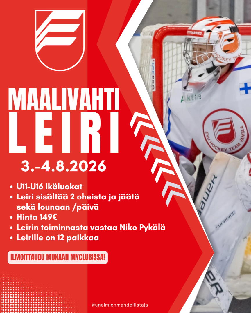 Maalivahtileiri 3.-4.8.2026