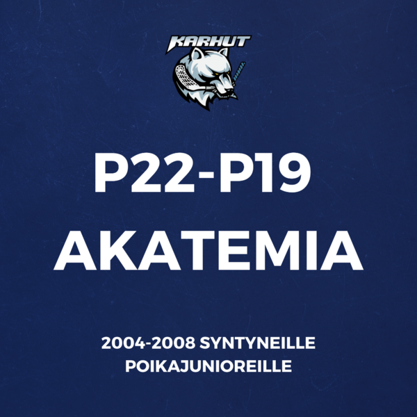 Karhut P22–P19 Akatemia kaudelle 2025-2026