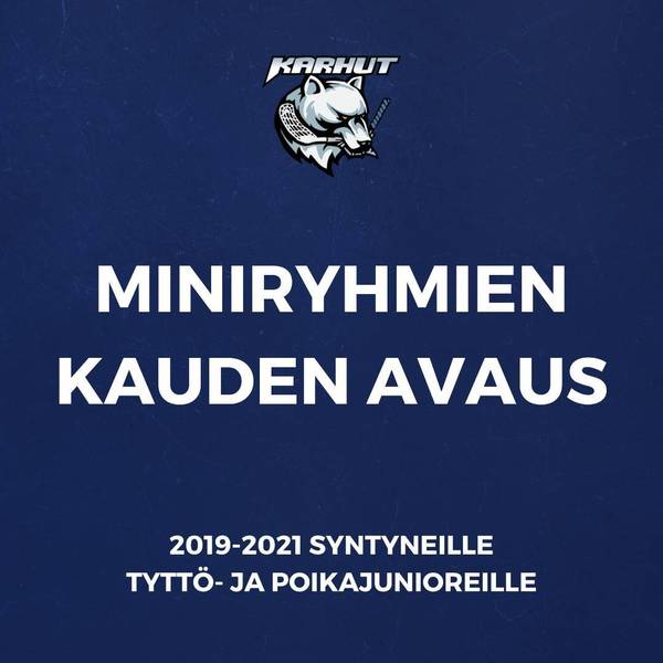 Miniryhmien 2019-2021 kauden avaus sunnuntaina 23.8.2026 ja 30.8.2026 Momentumilla