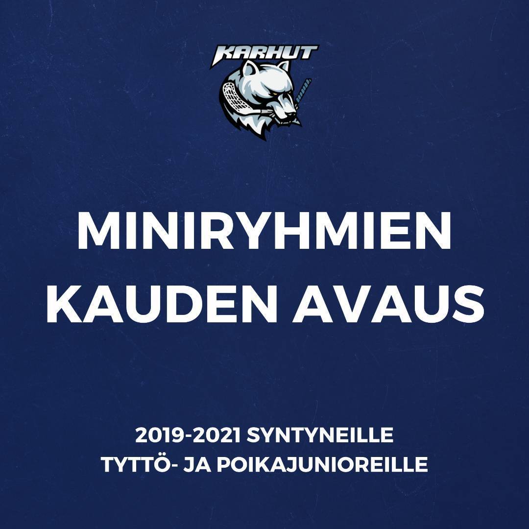 Miniryhmien 2019-2021 kauden avaus sunnuntaina 23.8.2026 ja 30.8.2026 Momentumilla
