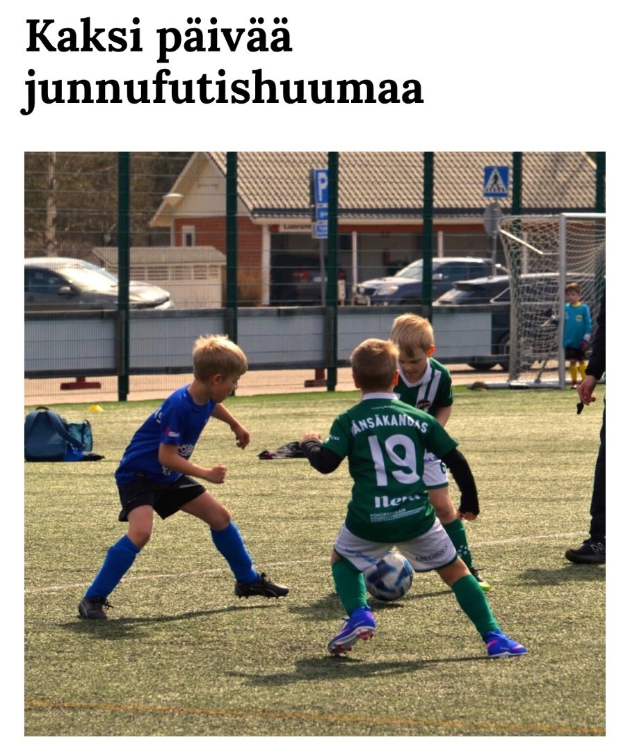 Kaksi päivää junnufutishuumaa