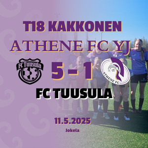 Fc Tuusla Athene YJ:ta vahvempi 
