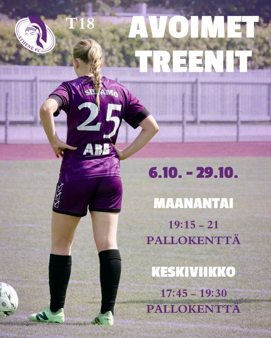 Athene T18 avoimet harjoitukset lokakuussa
