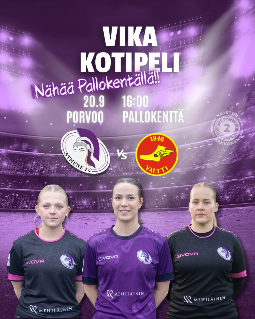 Kotiyleisölle halutaan tarjota parasta – Athene FC päättää kotikautensa