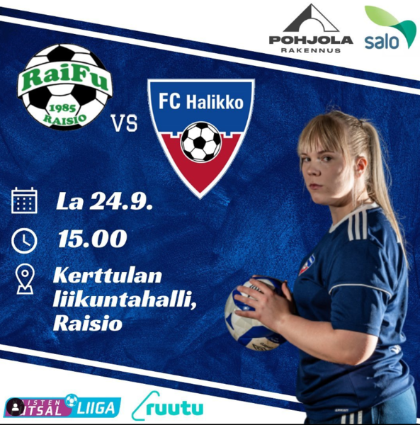 Otteluennakko RaiFu - FC Halikko 24.09