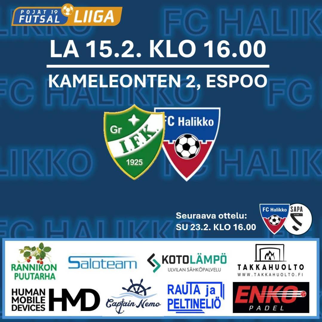 FUTSAL P19 - GRANIN VIERAAKSI LEPPÄVAARAAN