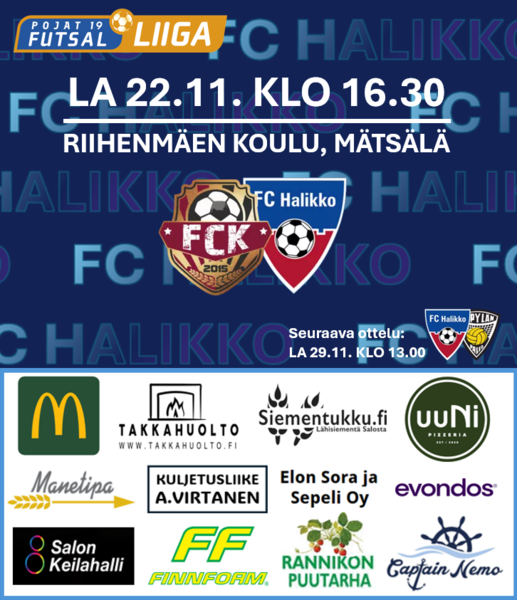 FUTSAL P19 - NÄLKÄINEN JOUKKUE LÄHTEE PISTEJAHTIIN MÄTSÄLÄÄN