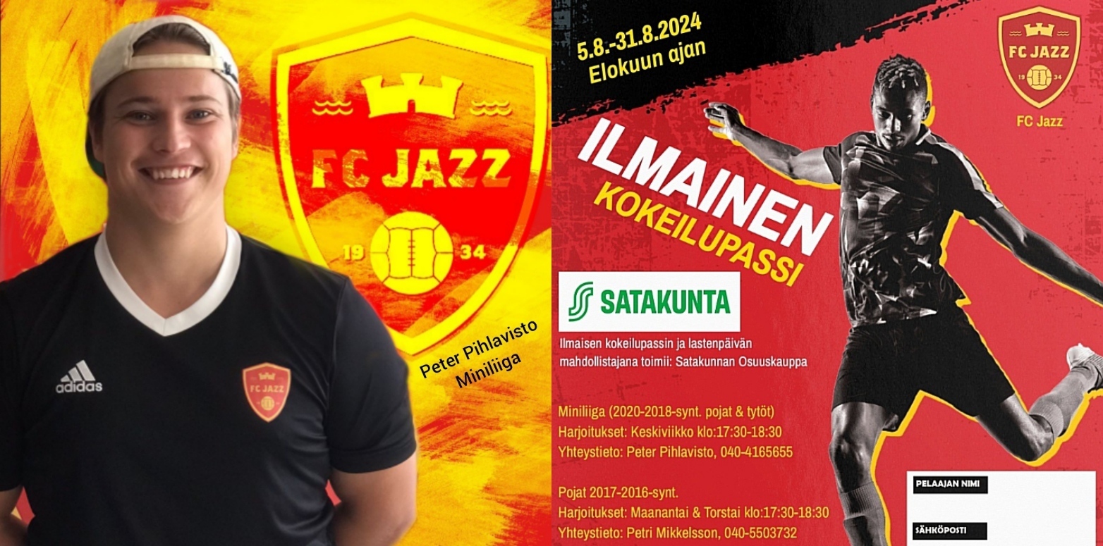 FC Jazz kiinnittää ensi kauden ja vuoden 2025 päävalmentajiaan seuran juniori-ikäluokille!