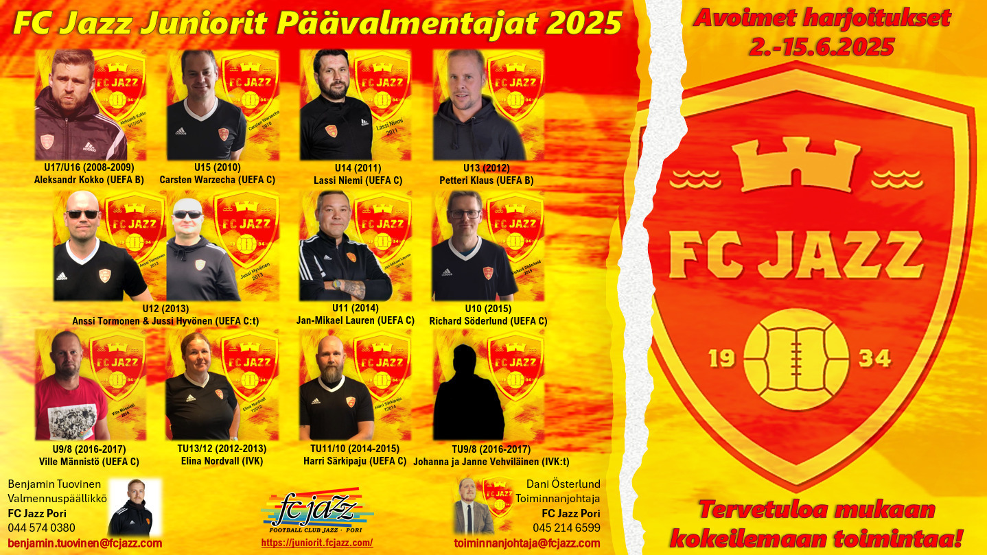 Avoimet harjoitukset 2.-15.6.