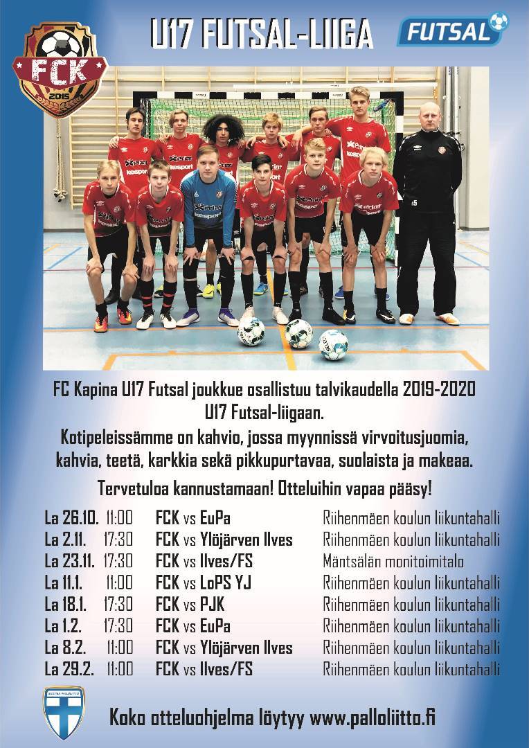 U17 Futsal-Liiga kotipelit