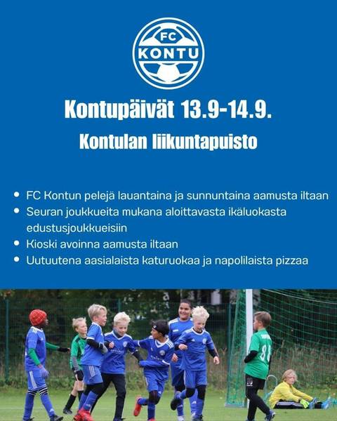 Perinteiset Kontupäivät viikonloppuna