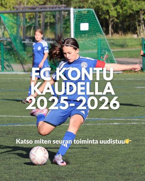 Tavoitteellinen ja menestyvä FC Kontu - Uudistuksia kaudelle 2025-2026