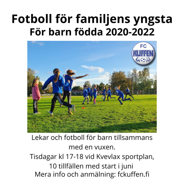 Anmälan till sommarens familjefotboll öppnad