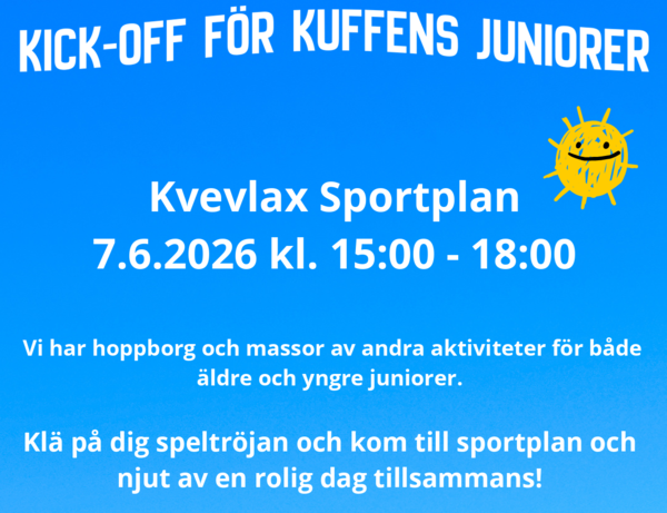 Kickoff för juniorer