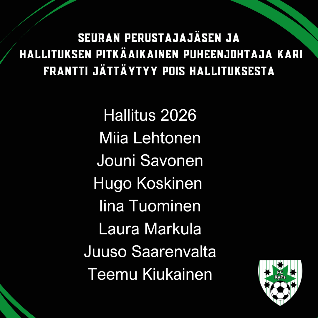 Seuran syyskokouksessa valittiin uusia jäseniä hallitukseen