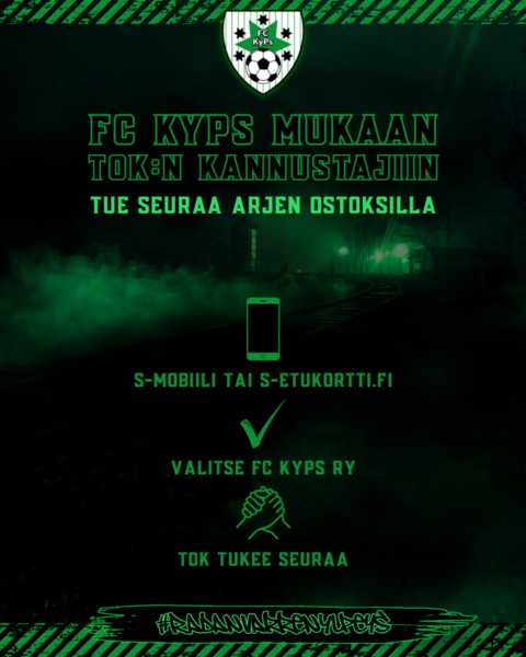 FC KyPS mukaan TOK:n Kannustajat-ohjelmaan’