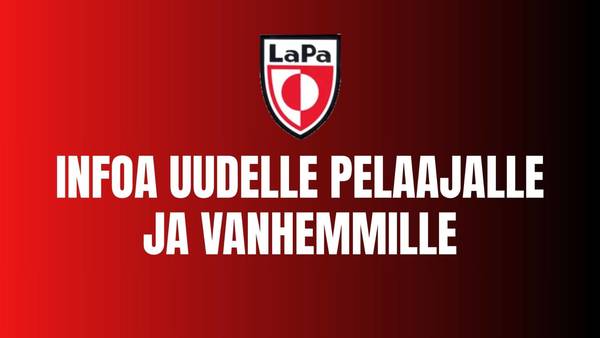 Infoa uudelle pelaajalle ja vanhemmille