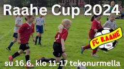 Ensimmäinen Raahe Cup sunnuntaina tekonurmella
