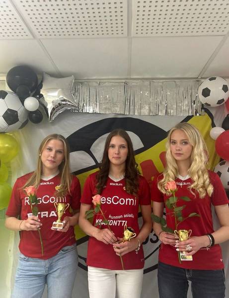 Seuran päättäjäisistä palkintoja