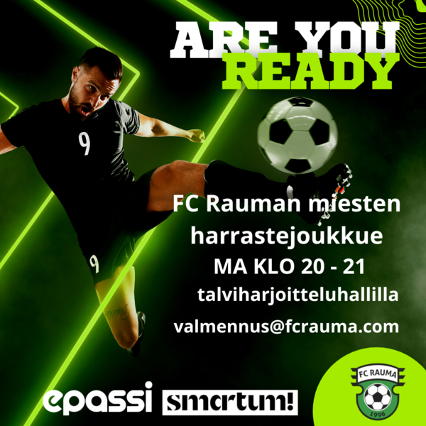 Tule mukaan FC Rauman miesten harrastejoukkueeseen!