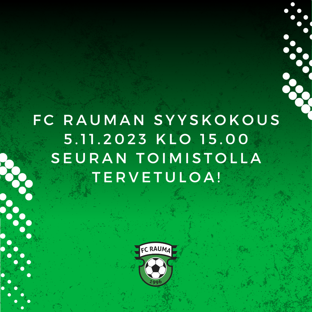 FC Rauman syyskokous