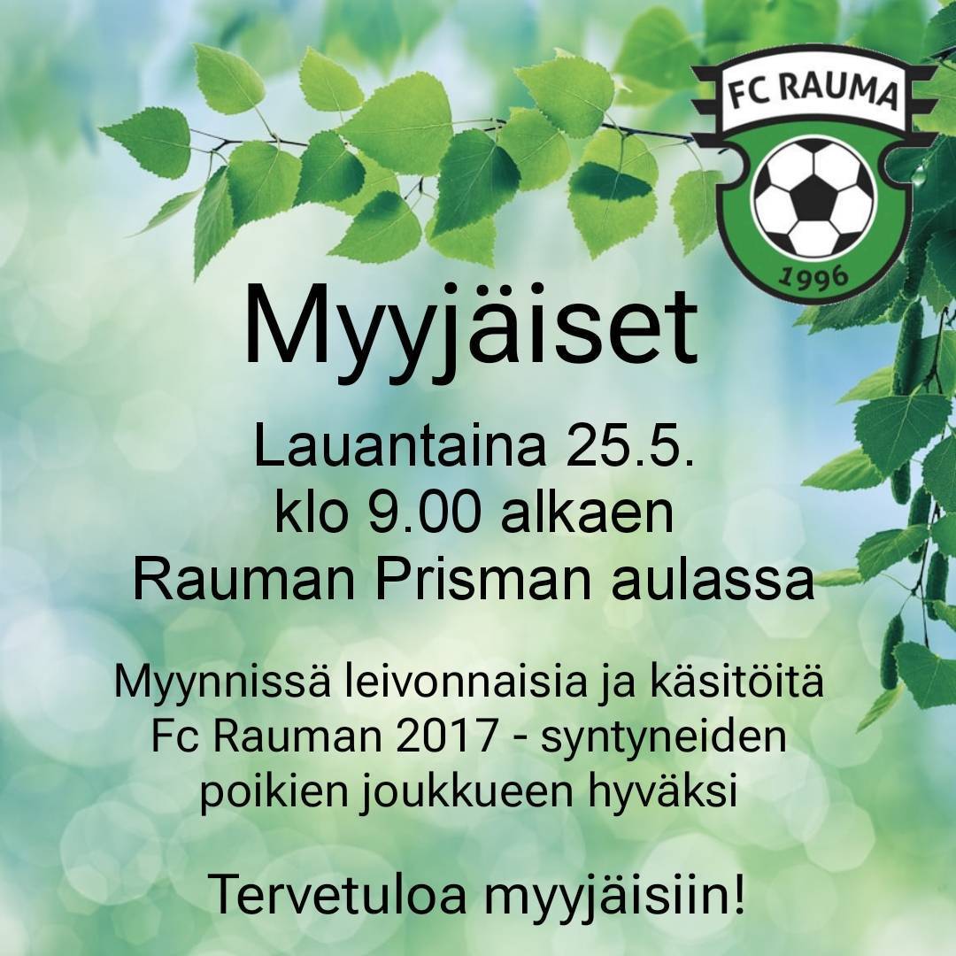 Myyjäiset 25.5. Prisman aulassa!