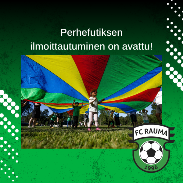 Perhefutiksen ilmoittautuminen on avattu