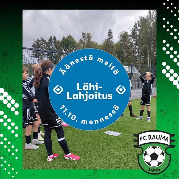 FC Rauma on mukana LähiTapiola Länsi-Suomen LähiLahjoitus-kampanjassa 