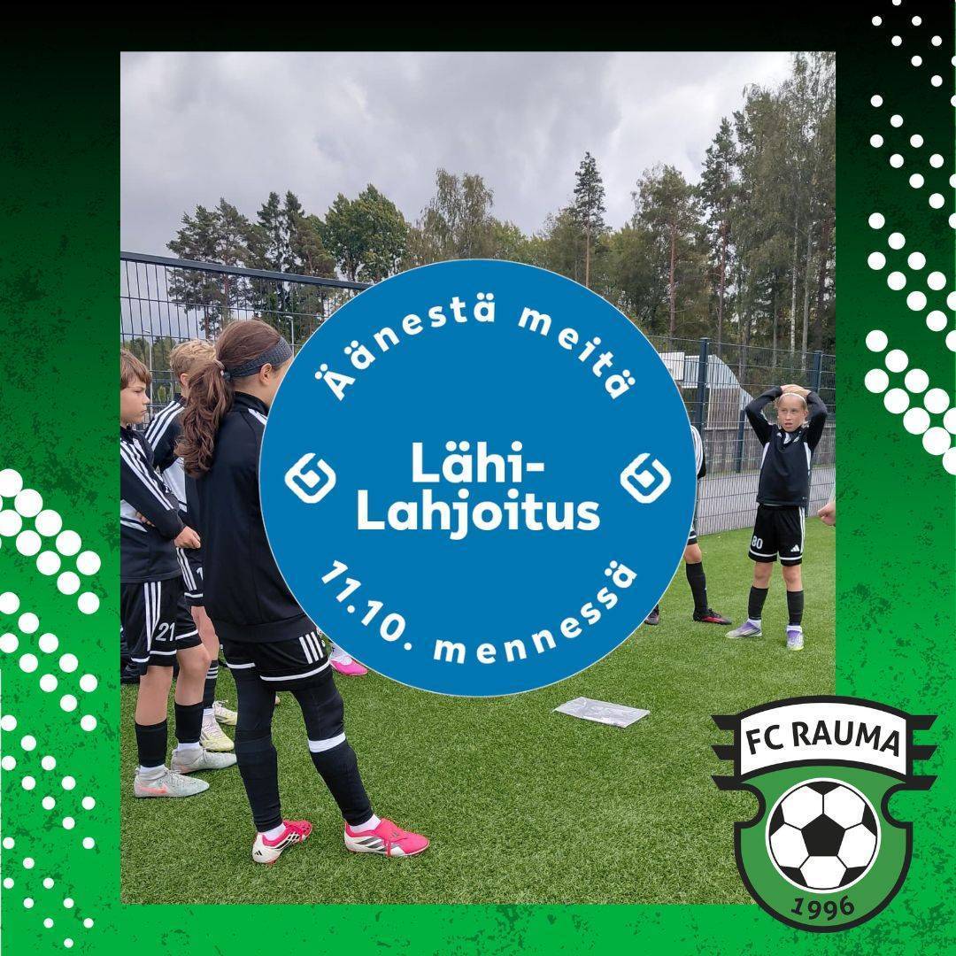 FC Rauma on mukana LähiTapiola Länsi-Suomen LähiLahjoitus-kampanjassa 