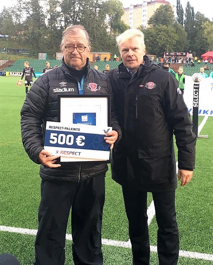 Antti Kotkan Respect-palkinto FC Reippaalle