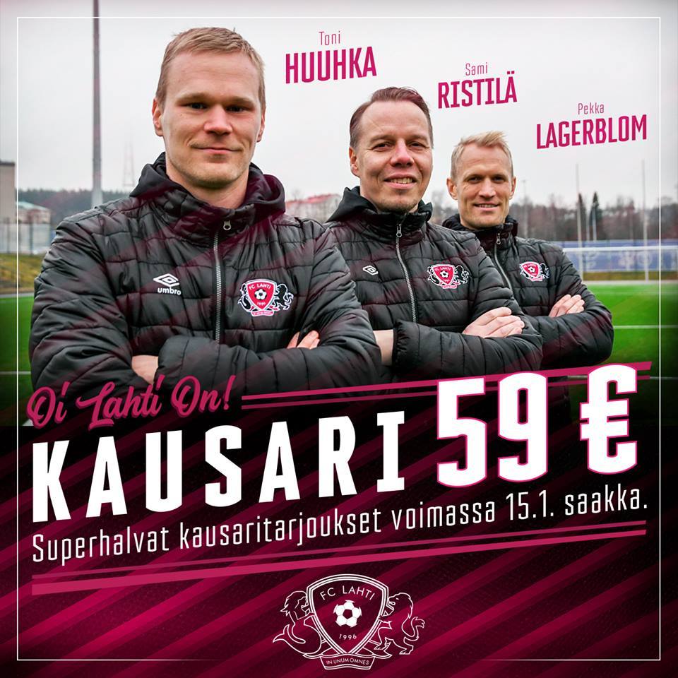 FC Lahden kausarihaaste päättyy TI 15.1.