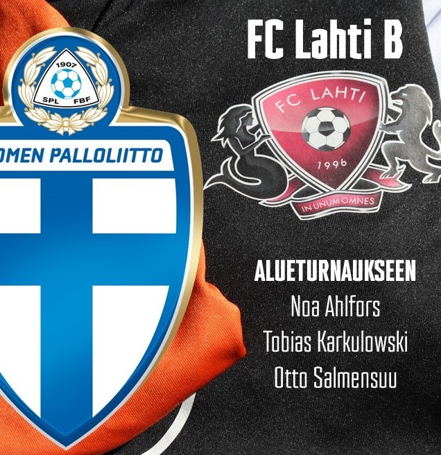 FC Lahti B:n kolmikko alueturnaukseen