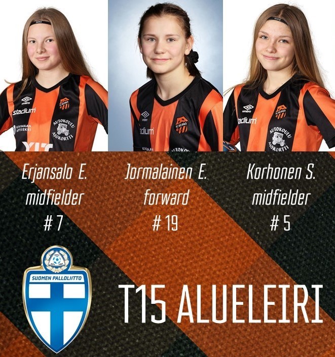 FC Reippaan tyttö-trio aluejoukkueleirille