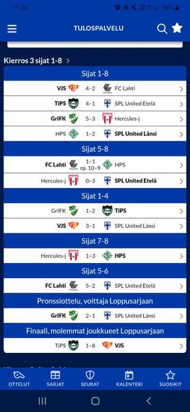 Helmariliiga vaihe 3 käyty, sija 5