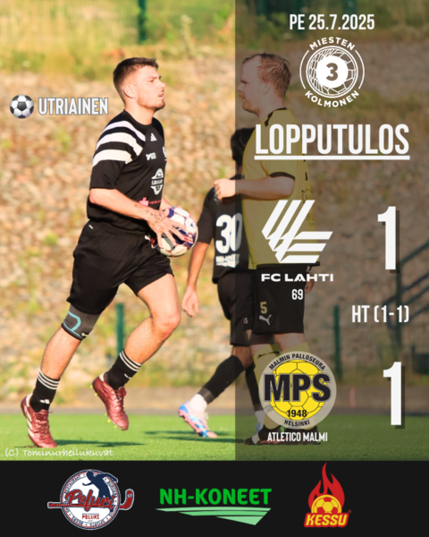 Otteluraportti FCL69 - Atletico Malmi