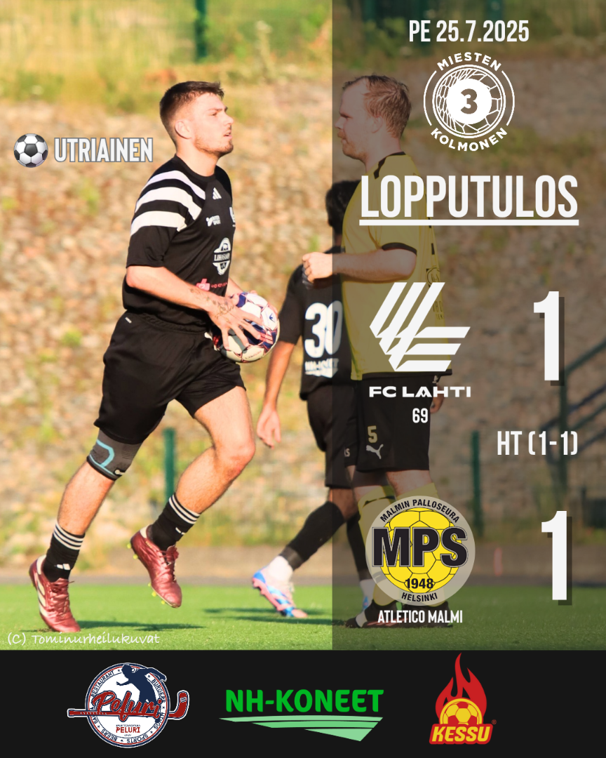 Otteluraportti FCL69 - Atletico Malmi