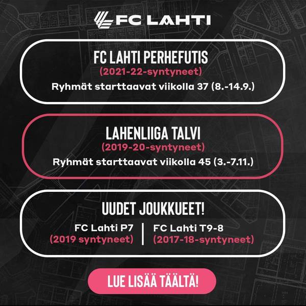 Syksyn 2025 uudet ryhmät - 2019-22-syntyneet