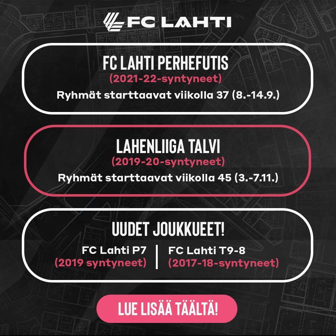 Syksyn 2025 uudet ryhmät - 2019-22-syntyneet