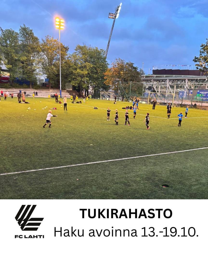 FC LAHTI ry. - Tukirahaston haku on avoinna!