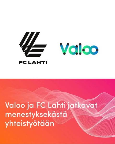 Valoo ja FC Lahti jatkavat menestyksekästä yhteistyötään
