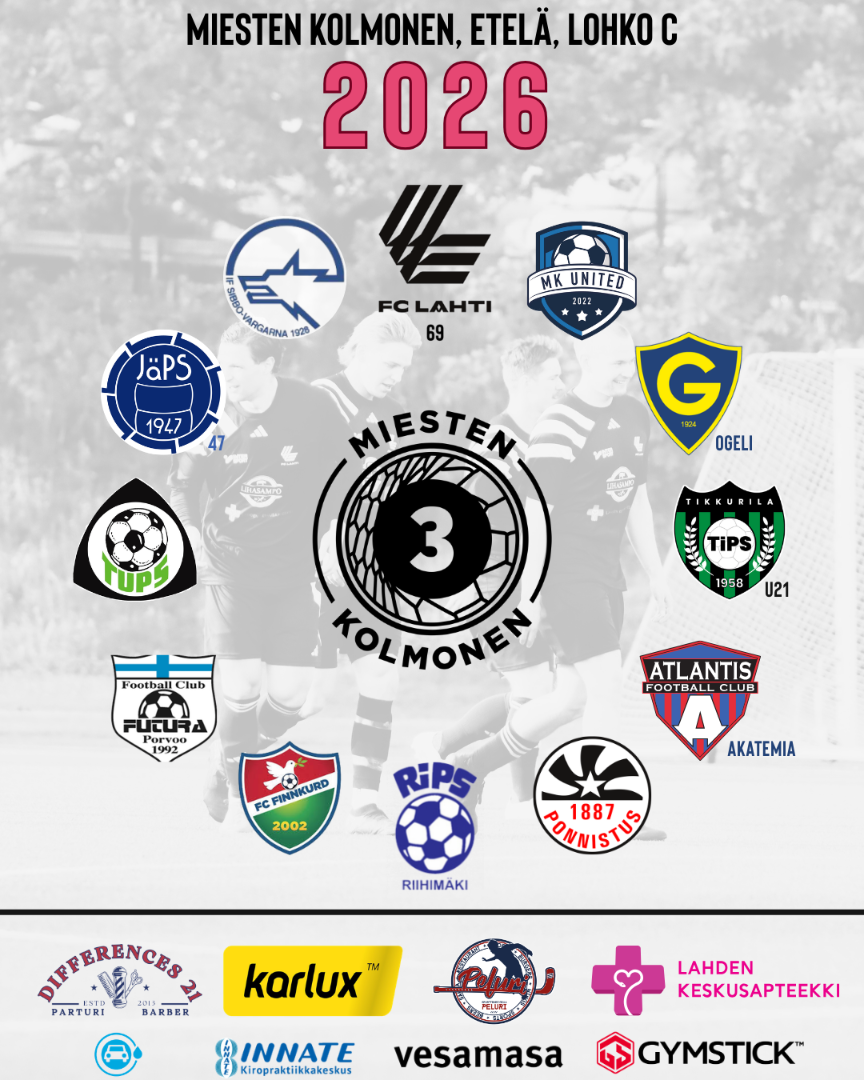 Kauden 2023 vastustajat kolmosen lokhko C.